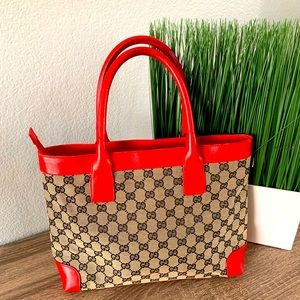Gucci vintage canvas tote